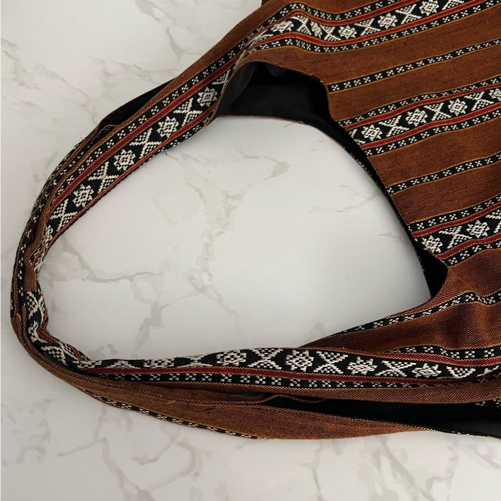 Vintage Cynthia Vincent Aztec Tribal Print Boho Classic Shopper Shoulder Bag - Picture 4 of 9